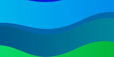 modello vettoriale azzurro, verde con curve. illustrazione luminosa con archi circolari sfumati. design intelligente per le tue promozioni.