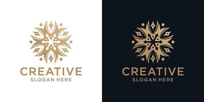 floreale ornamento logo design astratto vettore