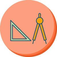 geometria utensili vettore icona