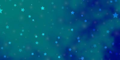 struttura di vettore blu chiaro con bellissime stelle. illustrazione colorata con stelle sfumate astratte. modello per siti Web, pagine di destinazione.