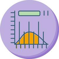 istogramma vettore icona