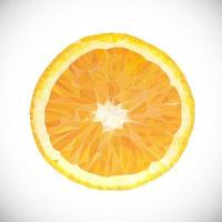 icona di frutta arancione poligonale vettoriale