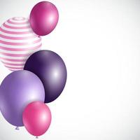 colore lucido palloncini sfondo illustrazione vettoriale