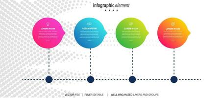 modello di infografica vettoriale