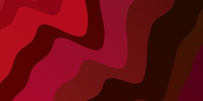 sfondo vettoriale rosso scuro con curve. illustrazione colorata, che consiste in curve. modello per libretti, volantini.
