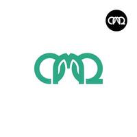 lettera omq monogramma logo design vettore