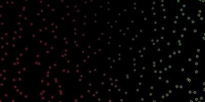 layout vettoriale multicolore scuro con stelle luminose. illustrazione astratta geometrica moderna con le stelle. modello per incartare i regali.