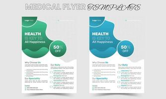 creativo medico assistenza sanitaria aviatore manifesto modello design professionista vettore