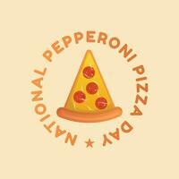nazionale peperoni Pizza giorno design modello bene per celebrazione utilizzo. peperoni Pizza giorno vettore illustrazione. piatto design. vettore eps 10.