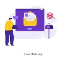 annunci di email marketing vettore