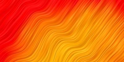 sfondo vettoriale arancione chiaro con linee ironiche. illustrazione astratta con fiocchi sfumati. modello per il tuo design dell'interfaccia utente.