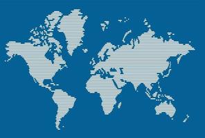 semplicità moderna mappa del mondo geometria astratta. vettore