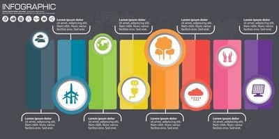 infografica affari cerchio stile origami illustrazione vettoriale. può essere utilizzato per il layout del flusso di lavoro, banner, diagramma, opzioni numeriche, opzioni step up, web design. vettore