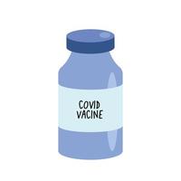 covid19 virus vaccino flacone medicinale flacone vettore