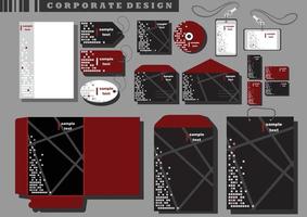 progettazione di kit aziendali aziendali vettore