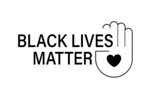 le vite dei neri contano. manifesto sociale, banner. fermare il razzismo violenza della polizia. non riesco a respirare. illustrazione vettoriale piatta
