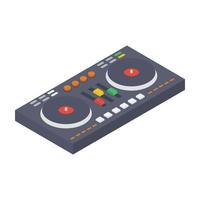 concetti di controller dj vettore