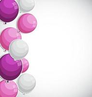 colore lucido palloncini sfondo illustrazione vettoriale