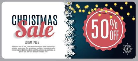 vendita di natale, sfondo banner buono sconto. affari dis vettore