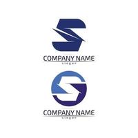 business corporate lettera s logo design disegno vettoriale