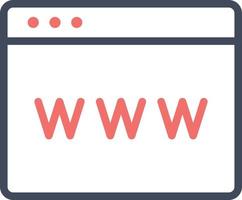 icona dell'indirizzo del sito Web vettore