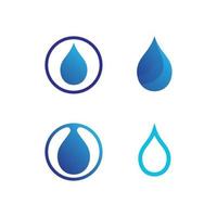 logo vettoriale dell'icona dell'acqua e dell'onda per l'estratto di affari di progettazione della spiaggia e dell'oceano