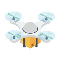 concetti di consegna drone vettore