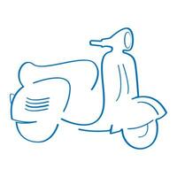 il scooter vettore logo design