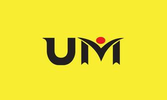 mu um m u astratto vettore logo monogramma