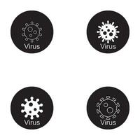 vettore icona virus