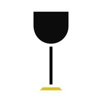 bicchiere vino icona solido grigio arancia colore Pasqua simbolo illustrazione. vettore