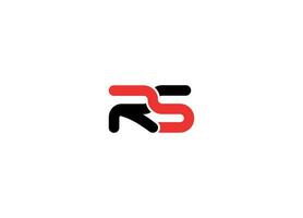 rs iniziale moderno creativo logo design vettore icona modello