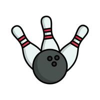 bowling icona vettore design modello semplice e pulito