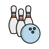 bowling icona vettore design modello semplice e pulito