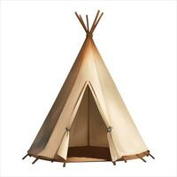 indiano tenda teepee isolato dettagliato mano disegnato pittura illustrazione vettore