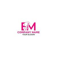 em scortare logo design vettore