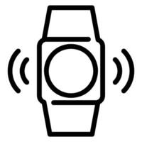 icona della linea di smartwatch vettore