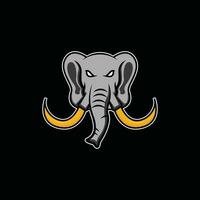 elefante portafortuna logo vettore design modello