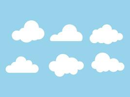 gratuito vettore nube etichetta clipart vettore impostare, piatto design