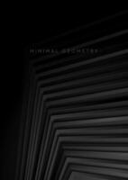 nero strisce astratto tecnologia geometrico sfondo vettore
