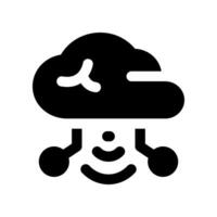 nube calcolo solido icona. vettore icona per il tuo sito web, mobile, presentazione, e logo design.