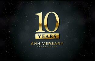 10 anni anniversario celebrazione vettore design