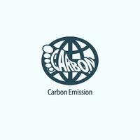 co2 emissione logo vettore