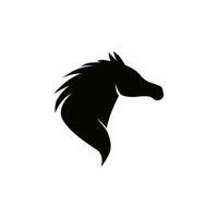 cavallo testa silhouette vettore logo