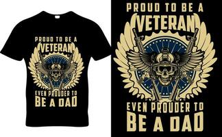 veterano Stati Uniti d'America vettore maglietta design