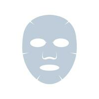 facciale foglio maschera vettore isolato
