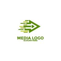 giocare media pulsante simbolo logo icona vettore