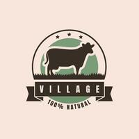 logo del mercato degli agricoltori design piatto. - vettore. vettore