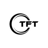 tft lettera logo disegno, ispirazione per un' unico identità. moderno eleganza e creativo design. filigrana il tuo successo con il Impressionante Questo logo. vettore