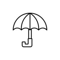 ombrello icona. schema icona vettore